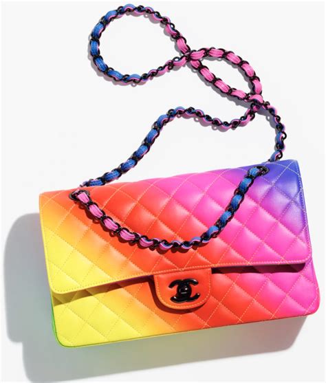 chanel rainbow flap bag|chanel flap bag jumbo.